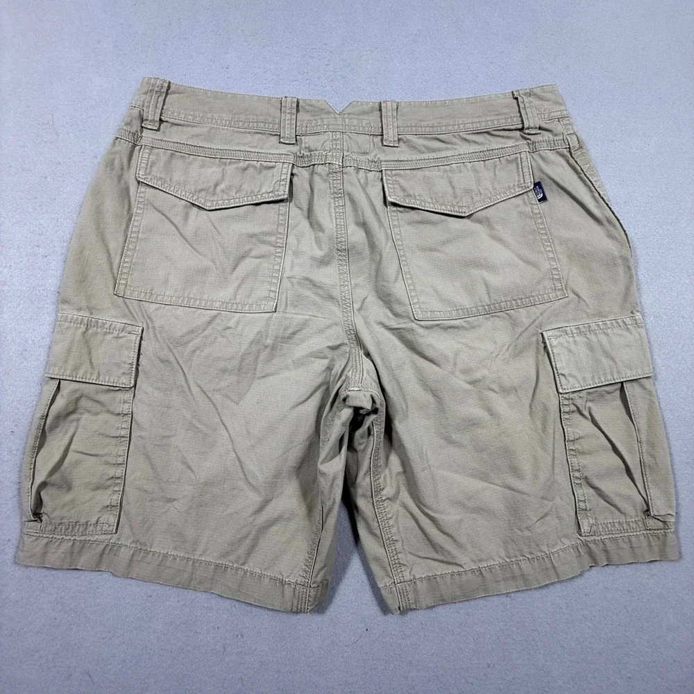 The North Face Men Khaki Tan Ripstop Cargo Shorts Size 36 Regular Outdoor Casual